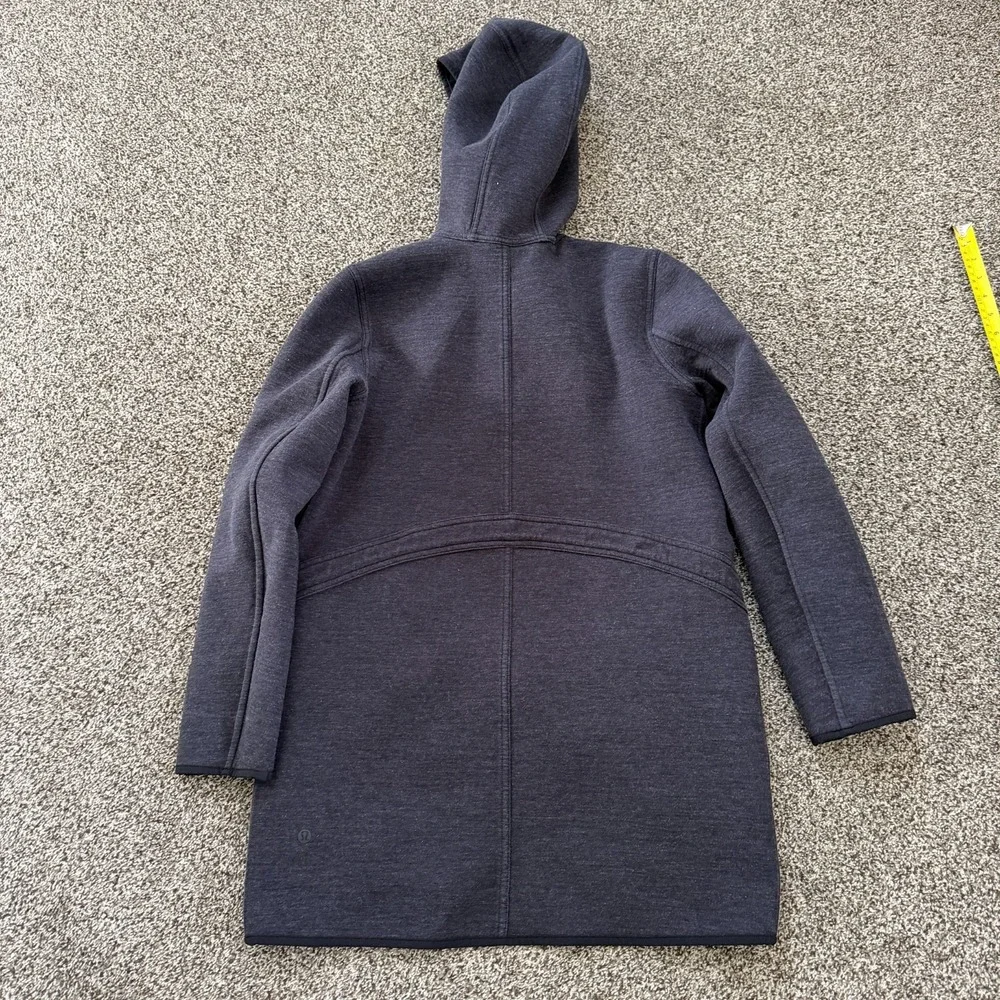 Lululemon City Bound Reversible Hooded Wrap Jacket Women's Small Black Gray